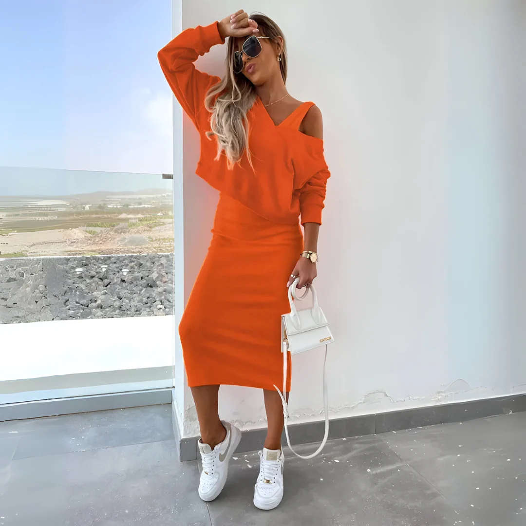 Edith™ | Conjunto de vestido de dos piezas